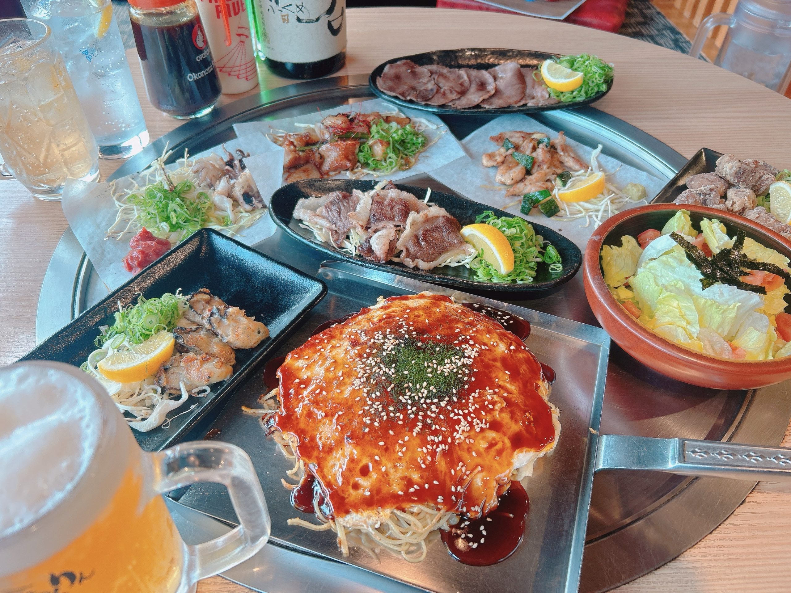 【広島市内×名物料理×お好み焼き】コースもあるので大人数でも大歓迎♪