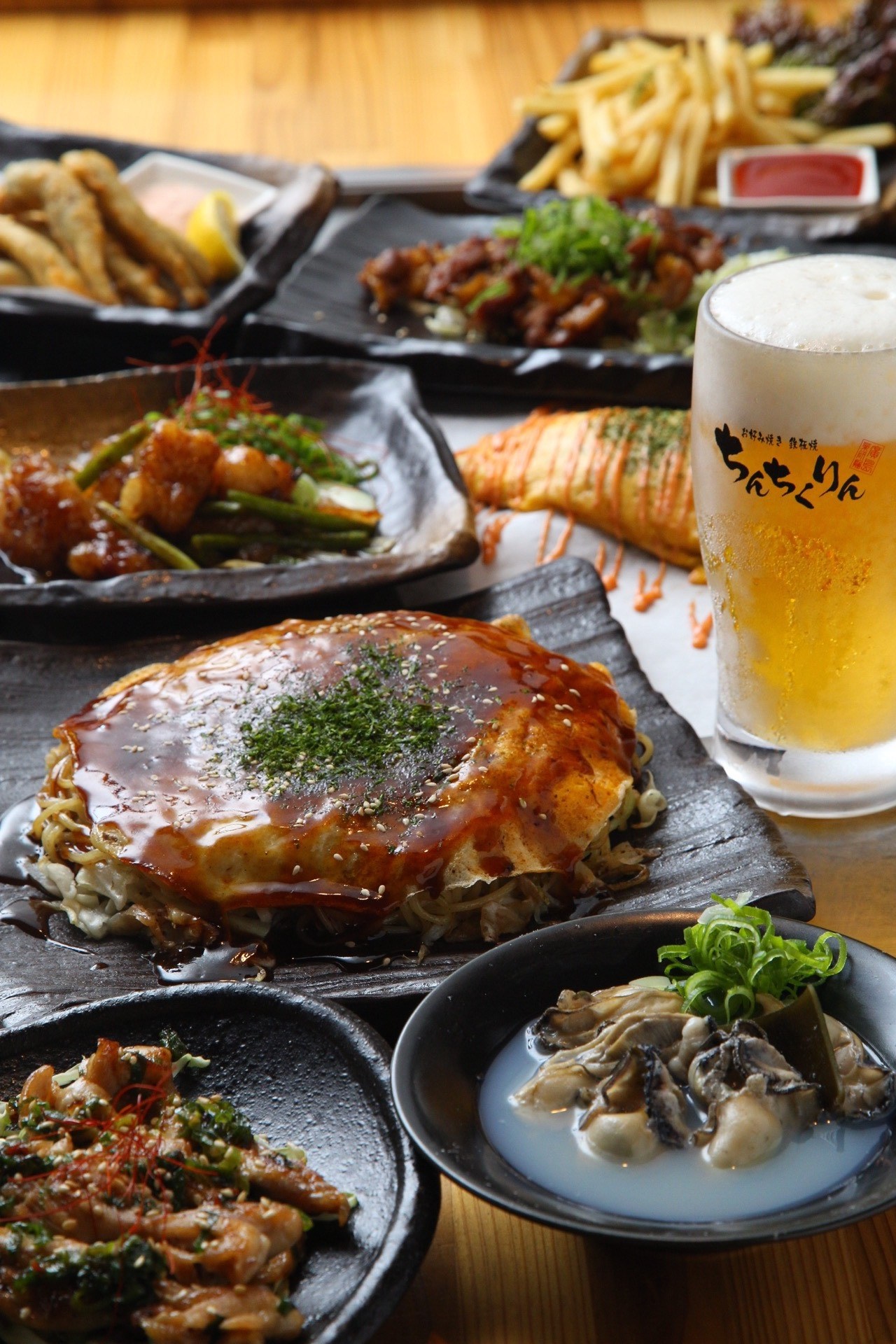 【お好み焼き×鉄板焼き×ちんちくりん】大人数でのご予約、宴会大歓迎♪