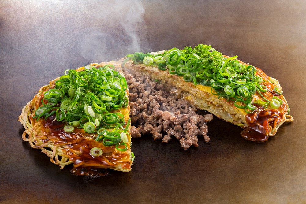 新橋でお好み焼きを食べるなら！本日のおすすめ「牛しょぶり焼き」【お好み焼・鉄板焼 ちんちくりん 新橋本店】