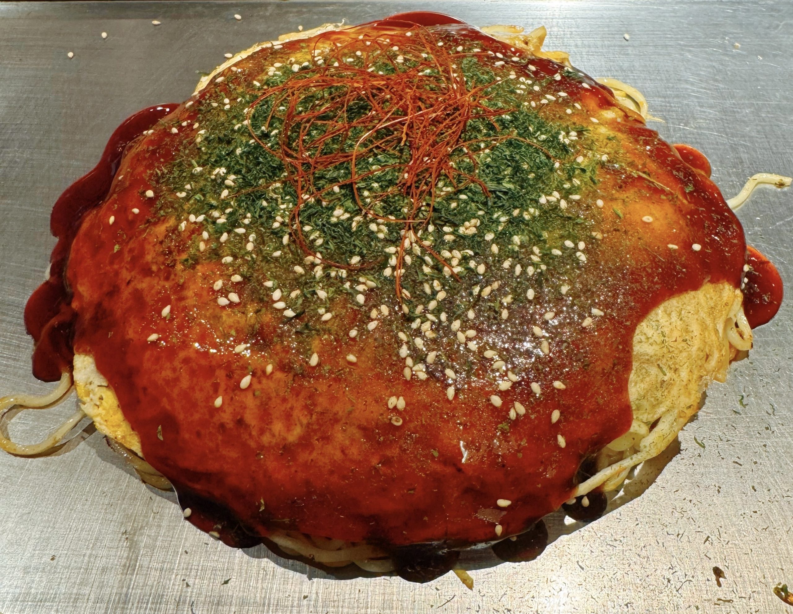 【お好み焼き×鉄板焼き×居酒屋×新橋】変わり種のお好み焼きも沢山あります♪